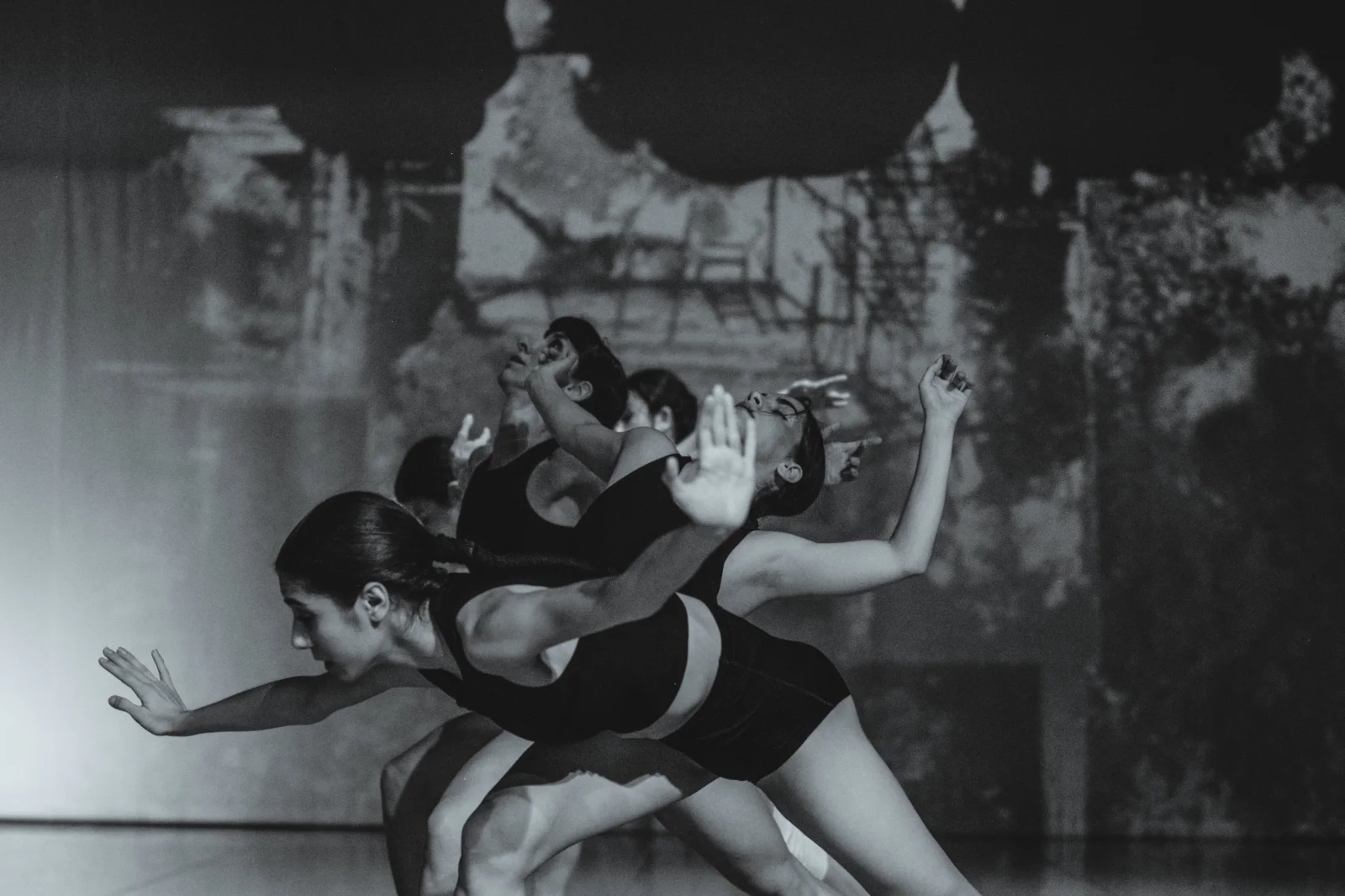 Ballet photography — contemporary motion bw — ORIA.FILMS